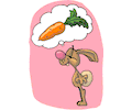 Rabbit Dreaming of Carrot