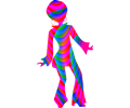 Colourful disco dancer 2