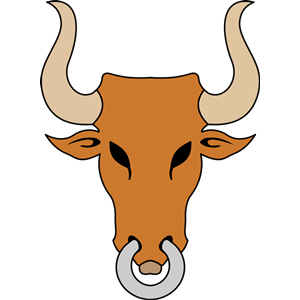 Bull's head (colour)