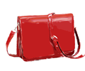 Red Leather Handbag without logo