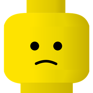 LEGO smiley -- sad