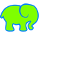 Blue & Green Elephant