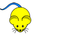 Yellow Mouse Blue Tail