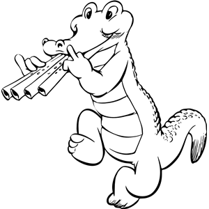 Musical crocodile