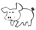 Pig-outline