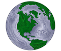 Earth Globe Stylized 2