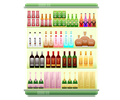 Supermarket Goods Liquor Shelf